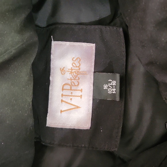 Womens VIP winter jacket coat size large 16 fur hood - Picture 3 of 4